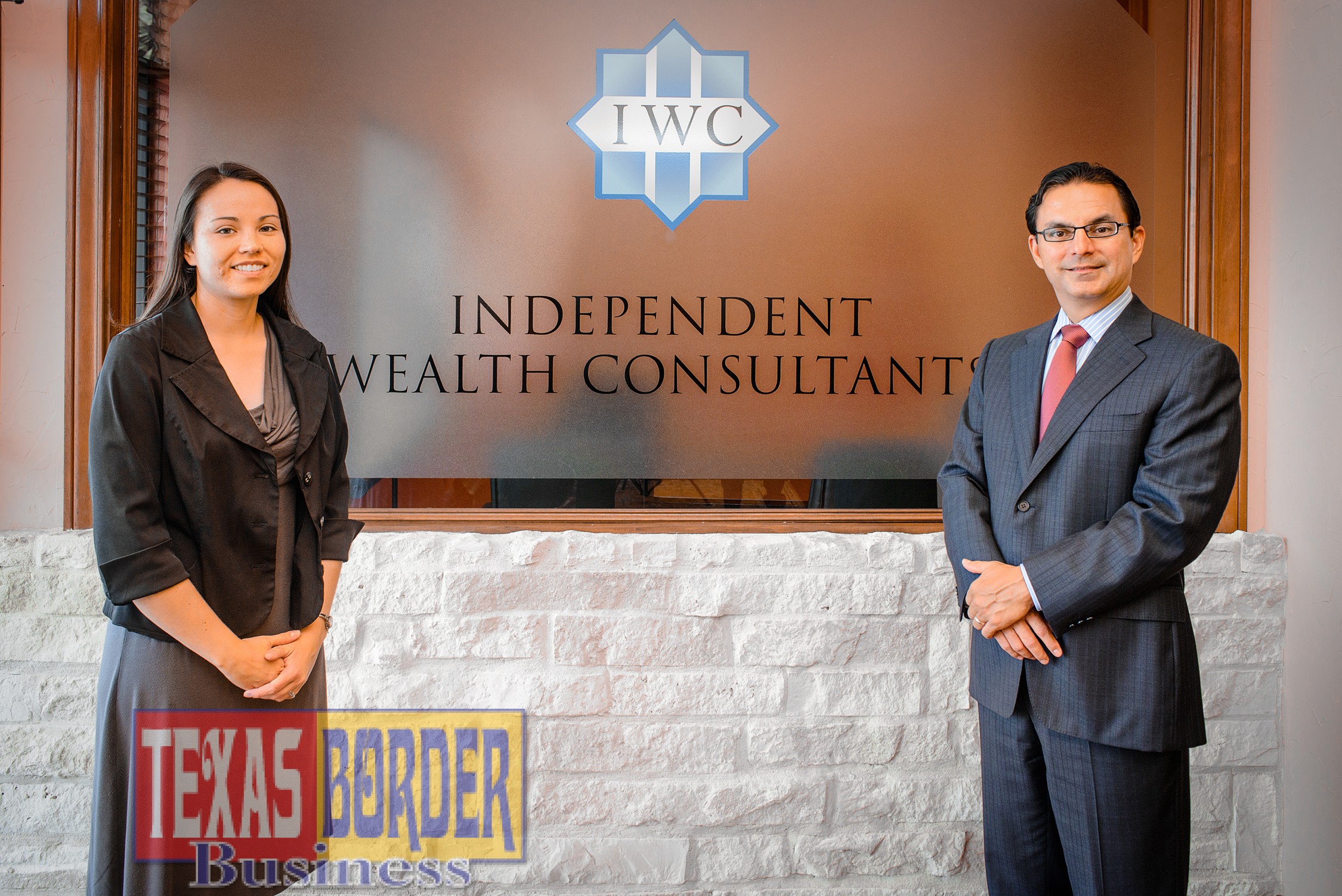 Right to left: Albert Lopez, President / Wealth Consultant and Erin Kunz, Client Service Manager