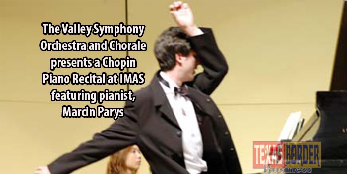 The Valley Symphony Orchestra and Chorale presents a Chopin Piano Recital at IMAS featuring pianist, Marcin Parys