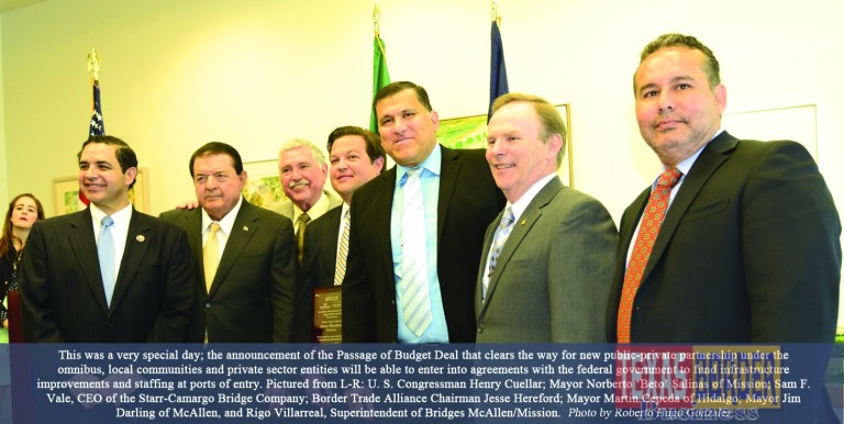 Thumbs up to Passage of Budget Deal Clearing Bill that funds 2,000 Customs and Border Protection officers