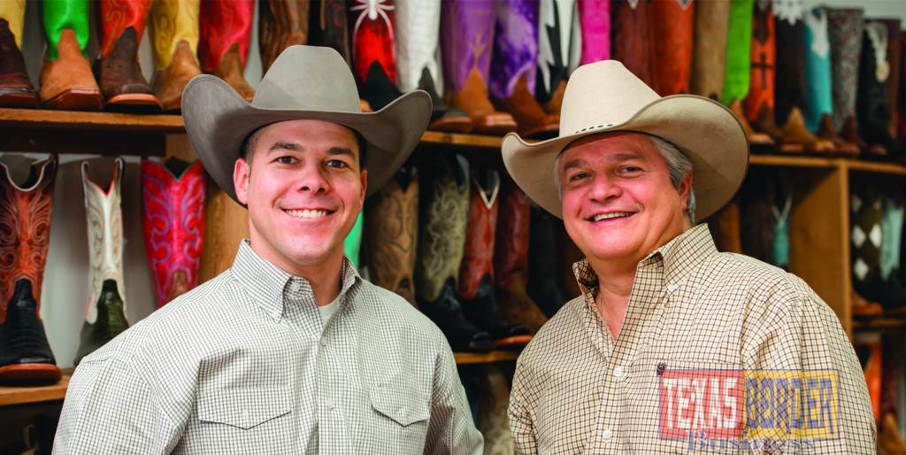 Ryan Vaughan and Martin Masso, Owner of Boots N Jeans in Weslaco Texas. Photo by PolluxCastor, Inc.