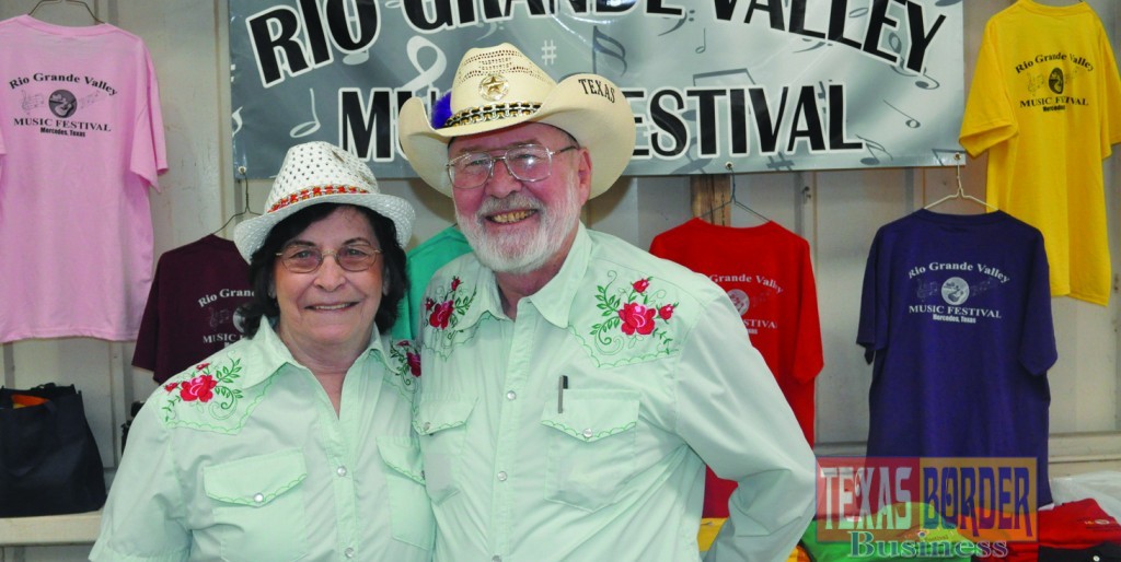 Pictured from L-R: Ed and Gloria Robinson originally from the state of Missouri, now Valley residents. They have been organizing the Rio Grande Valley Music Festival since February of 2005. Their hard work and dedication has helped many young students. Grants raised by the Robinsons totaled $ 32,500 for the year 2013.