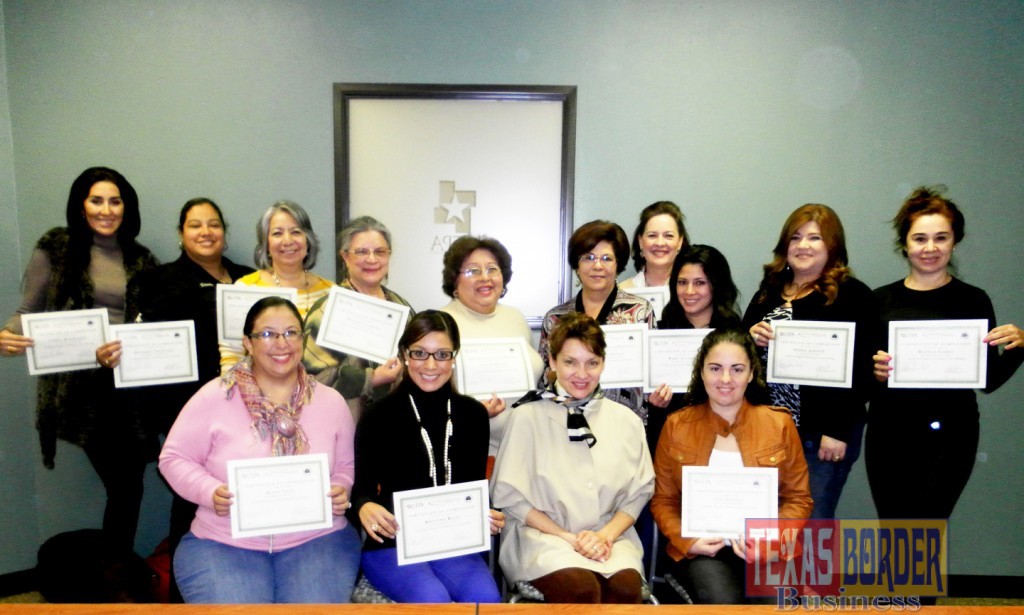Instructor Leticia Guerra-Cantu (front row, second from right) is pictured with some of the 15 graduates who participated in the first cohort of the Certificate in Wedding and Event Planning course offered by UT Pan American's Office of Continuing Education. The next course will begin March 22.