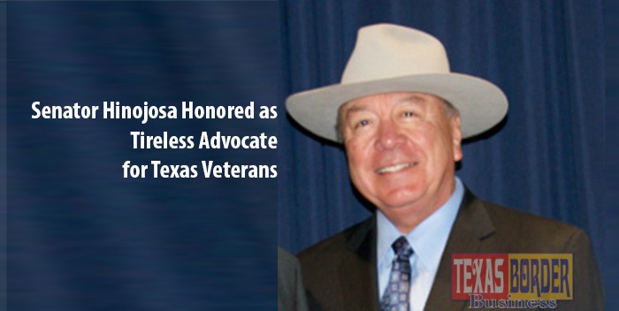 Senator Hinojosa Honored as Tireless Advocate for Texas Veterans