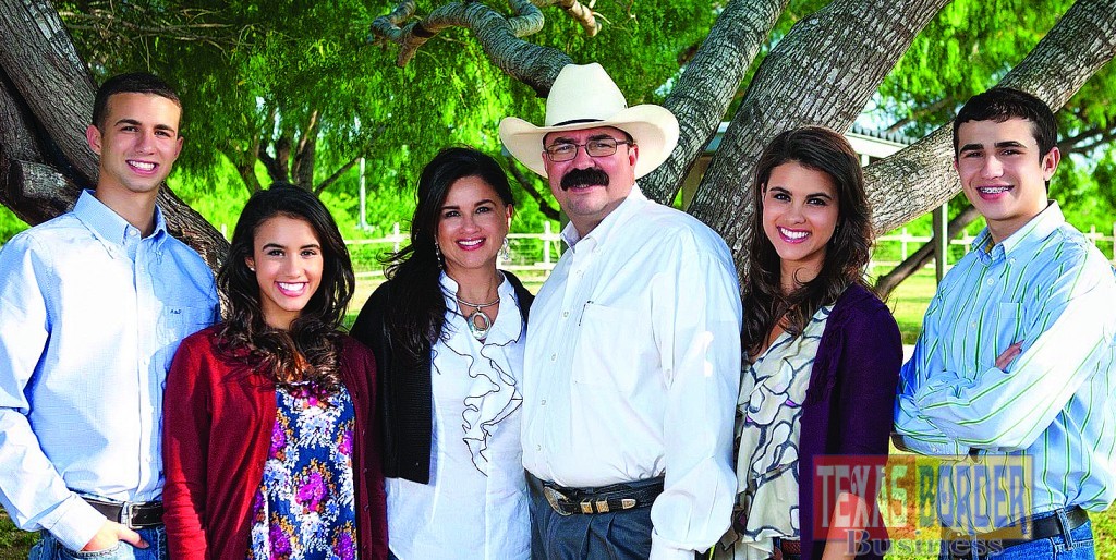 The Guerra Family shown from L-R: Andres (son), Krystiana (daughter), Norma (wife), Sheriff Eddie Guerra, Laryssa (daughter), and Miguel (son).