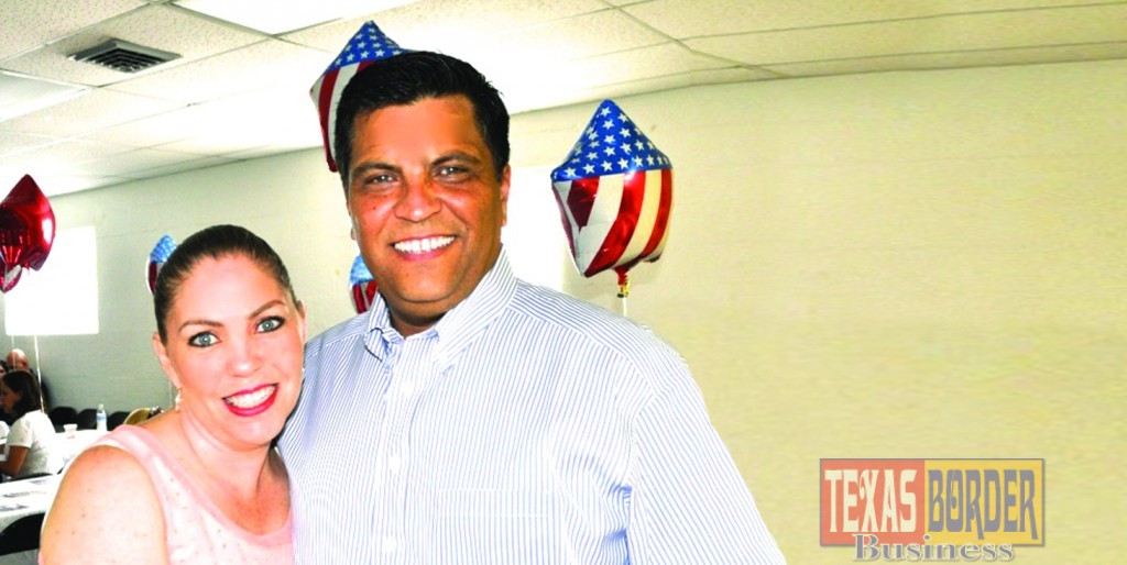 R-L: Julio Cerda and Cuquis, his wife. Julio is the newly elected board member to the Sharyland School District.