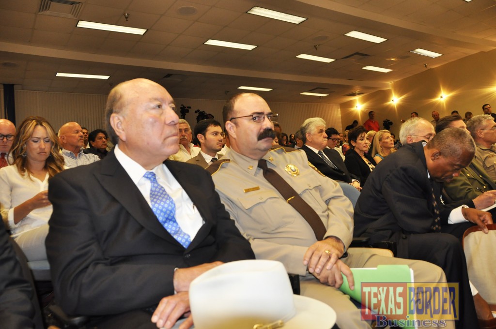 Texas State Senator Juan "Chuy" Hinojosa and Eddie Guerra, Interim sheriff for Hidalgo County during the United States House Committee on Homeland Security Field Hearing: Crisis on the Texas Border: Surge of Unaccompanied Minors
