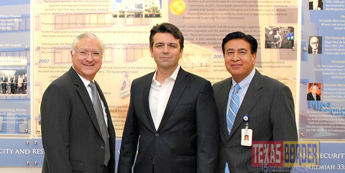 Pictured from L-R: Javier Iruegas, Chief Executive Officer MRMC; George Myers, President/CEO GMCC; Nick Espinosa, Director of Marketing MRMC