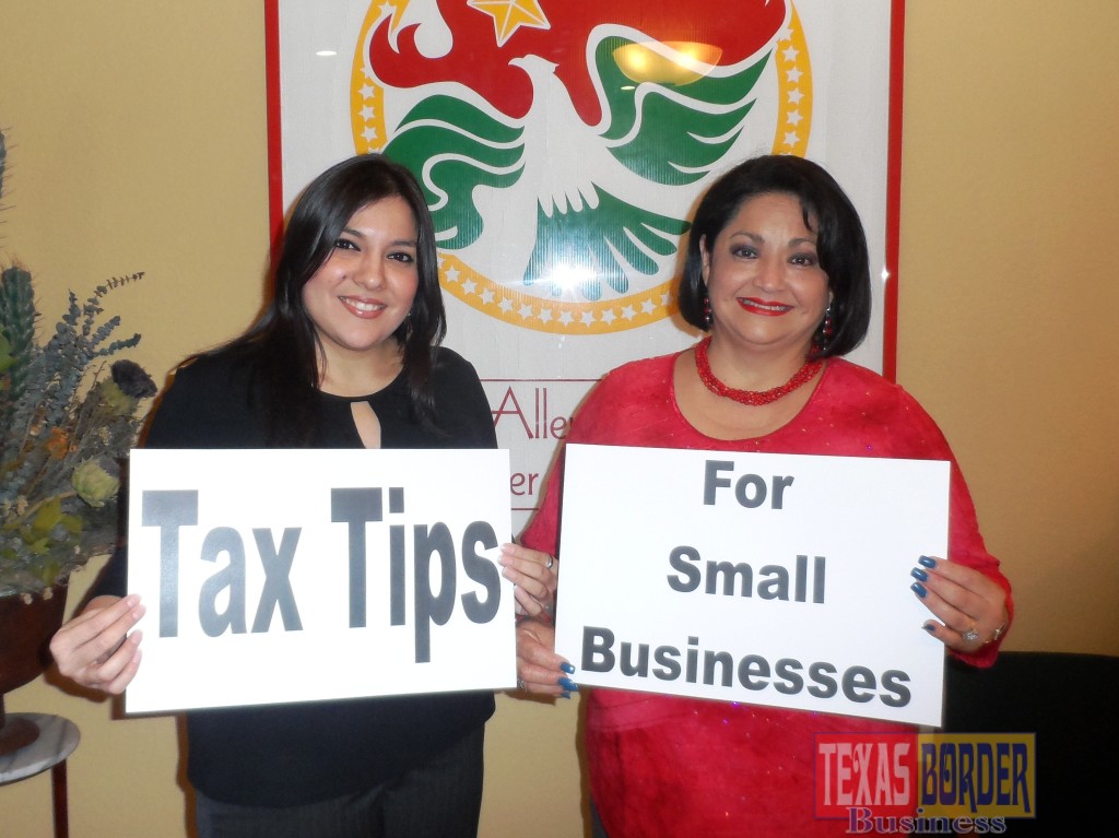 Shown promoting the free workshop are left to right:  Veronica Gonzalez, CPA and Cynthia M. Sakulenzki, RGVHCC.