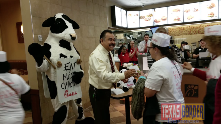 Chick-fil-A Edinburg is officially now open with campers having received their year supplies