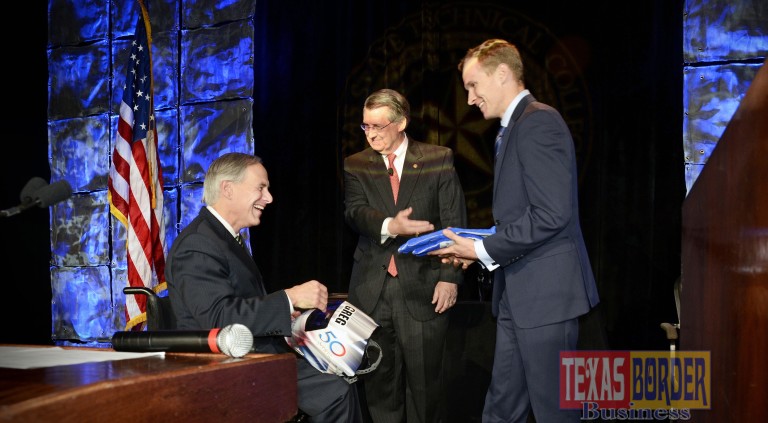 Governor awarded honorary welding degree from TSTC