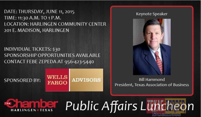 President of Texas Association of Business set to be luncheon speaker at Harlingen Community Center