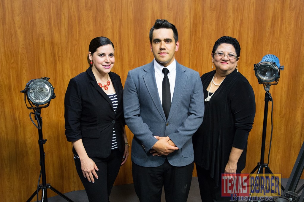 Featured, from left: Letty Reyes, Director of Business Development and Public Affairs, Edinburg Economic Development Corporation; Jonathan Torres, Production Specialist and Event Coordinator, City of Edinburg; and Leticia S. Leija, Director of Library and Cultural Arts, City of Edinburg, who are among the Board of Directors of the South Texas International Film Festival, which will be held on Friday, August 21, and Saturday, August 22, at several prime locations in Edinburg. Photograph By DIEGO REYNA