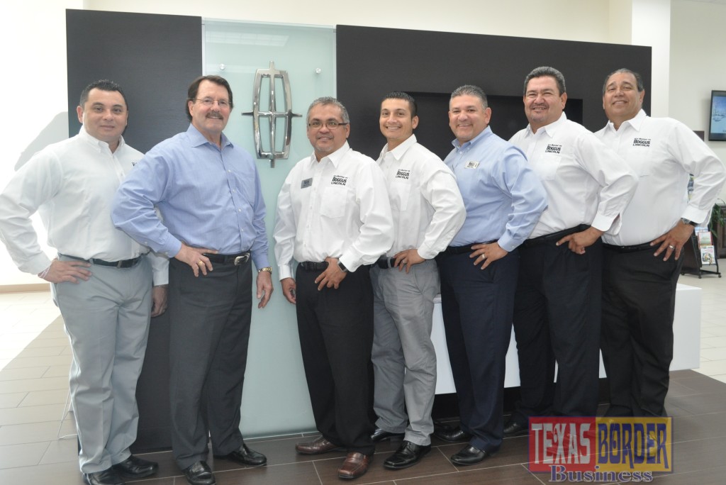 The Boggus Lincoln team from left:  Charlie Park, owner Bob Boggus, Jesse Garcia, Arnold Martinez, Ruben Rios, Joe De La Garza, and Ben Balli.