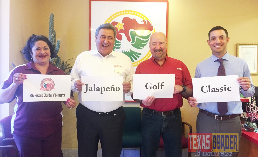 Shown working out details for the Jalapeno are the fun committee of left to right: Cynthia M. Sakulenzki, Ronnie Bernal, David Carrales and Kevin Whitworth.