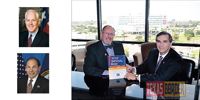 Pictured above from L-R: Steve Ahlenius, McAllen Chamber president/CEO, and Sam Munafo, Inter National Bank CEO promoting Sept. 14’s Legislative Luncheon event. This event is a unique presentation, don’t miss it. Photo McAllen Chamber Courtesy. 