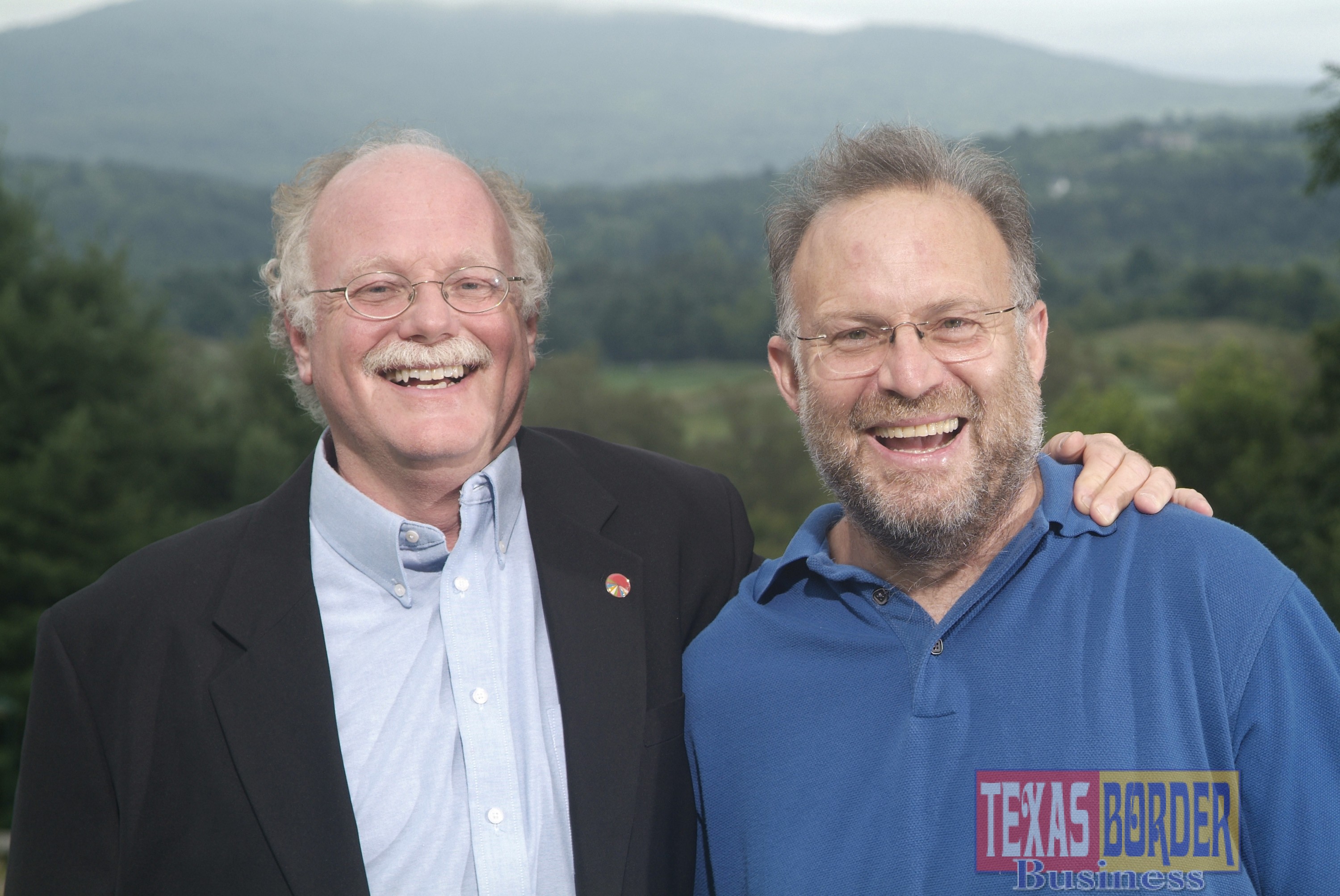 BEN COHEN (at left) and JERRY GREENFIELD (Photo Courtesy of Ben & Jerry’s)