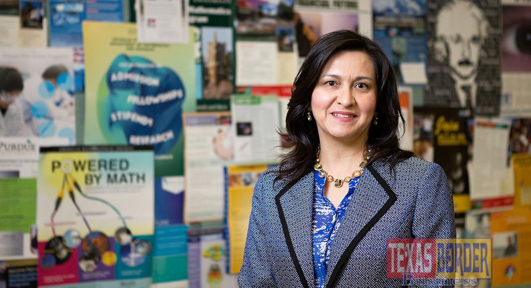 UTRGV Interim Director and Professor of Mathematical & Statistical Sciences Dr. Cristina Villalobos has been recognized by the American Association of Hispanics in Higher Education to receive the national 2016 Outstanding Latino/a Faculty in Higher Education: Service/Teaching in Higher Education Award. (UTRGV photo by Paul Chouy)