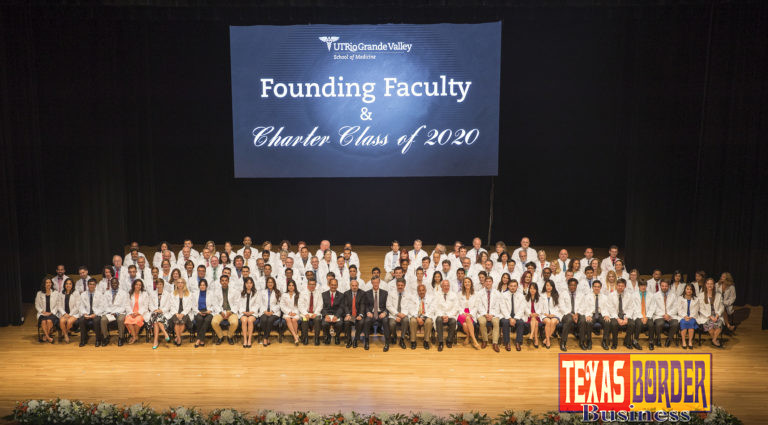 UTRGV welcomed its first 55 students into the medical profession with the inaugural White Coat Ceremony