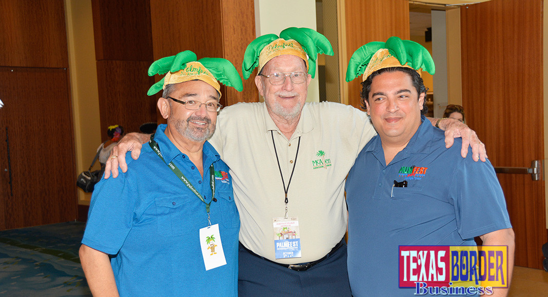 Pictured above Joe Vera, Assistant McAllen City Manage; Spud Brown, McAllen Heritage Center and Omar Rodriguez, General Manager for McAllen Convention Center. They are also on board for the upcoming PalmFest event. Photo by Roberto Hugo Gonzalez TBB 