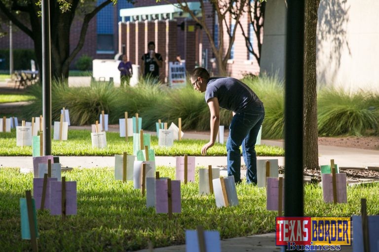 South Texas College hosts Gravestone Project in remembrance of victims of domestic violence