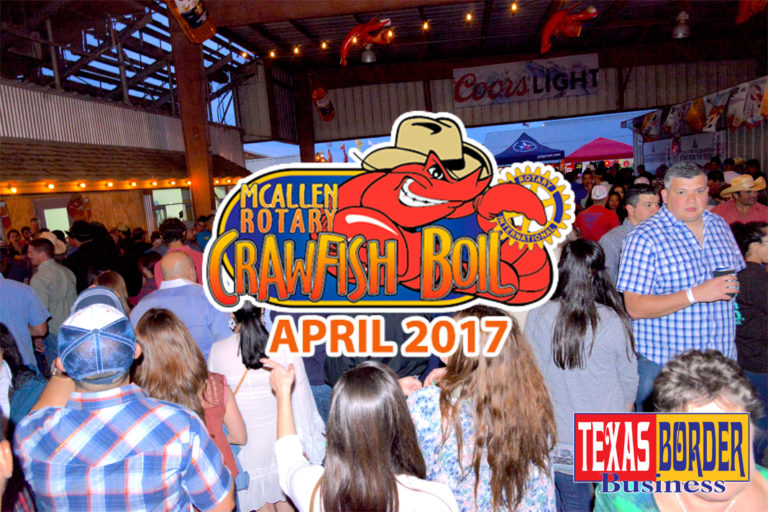 Mayor Darling mingles with a large crowd of Crawfish Boilers