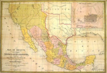 1847 Map of Mexico-Including Yucatan and Upper California