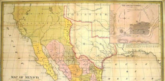 1847 Map of Mexico-Including Yucatan and Upper California