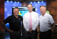 L-R: Chief Valley Television Meteorologists; Robert Bettes, KVEO; Bryan Hale, KGBT; and Tim Smith, KRGV