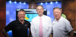 L-R: Chief Valley Television Meteorologists; Robert Bettes, KVEO; Bryan Hale, KGBT; and Tim Smith, KRGV