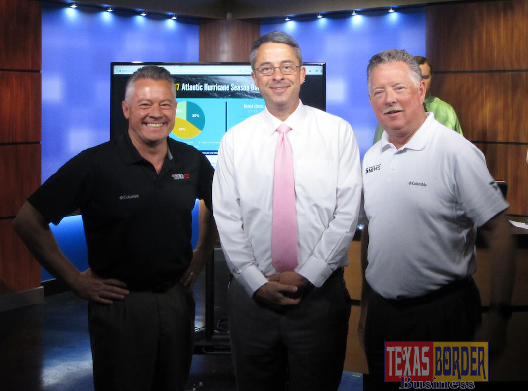 L-R: Chief Valley Television Meteorologists; Robert Bettes, KVEO; Bryan Hale, KGBT; and Tim Smith, KRGV