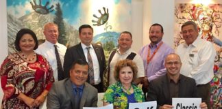 Shown meeting at the organizational meeting are seated left to right:  Nathan Obregon, Adelita Munoz and Alex Martinez.  Back row left to right are:  Cynthia M. Sakulenzki, Brent Smith, Ruben Davila, John Gonzalez, Michael Sandoval and Ronnie Bernal.