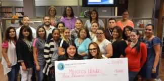 Seated left to right (first row): Perla Reyes, Community Education Coordinator, and Laura Hinojosa, District Clerk 2nd row: Viola Riojas, Blanca Tijerina, Claudia Garcia, Virginia Granados, April Liscano, Maria Alonzo, Monica Valdez, Andria Garcia, Jannel Garza 3rd row: Robert Maldonado, Marcos Lopez, Zayra Narvaez, Iris Ramirez, Diana Reyna, Jonathan Coronado, Melinda Sotuyo, Yanira Cantu 3rd row: Alessandra Galvan, Rosa Avalos, Alexis Bonilla, Laura Coronado