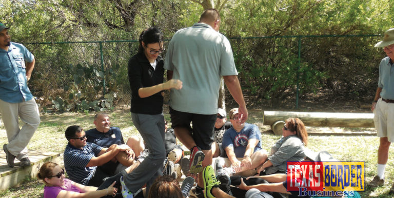 LMV Class XII participates in the low ropes course at last year’s class retreat.  Applications are now available for Leadership Class XIII.
