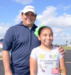 Andrew Muñoz, Director of Aviation and daughter Sofia Muñoz