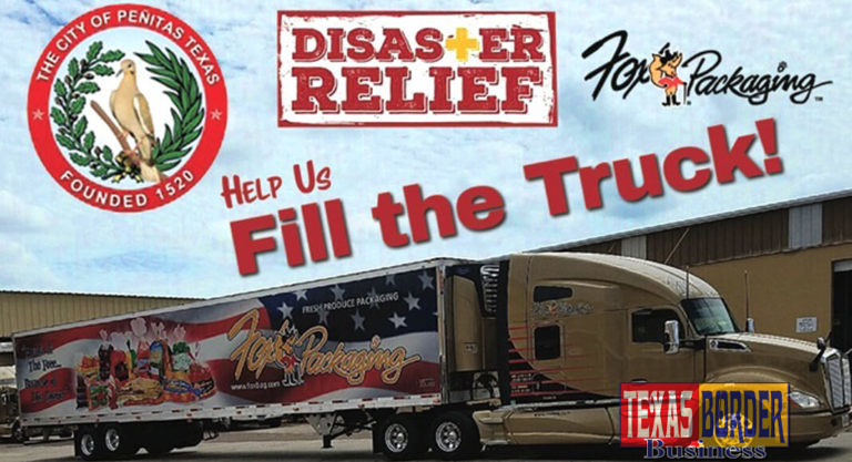 City of Peñitas and Fox Packaging Partnering to Send Donated Supplies to Victims of Hurricane Harvey