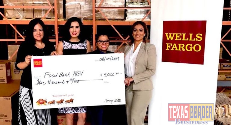 Wells Fargo Donates $5,000 to the Food Bank of the Rio Grande Valley