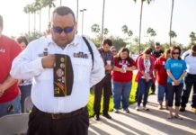 Veterans stand in solemn tribute to those first responders who sacrificed their lives, Sept. 11 2001 at a special ceremony Sept. 2016. South Texas will host this year's tribute on Monday, Sept. 11 at all of its campuses.