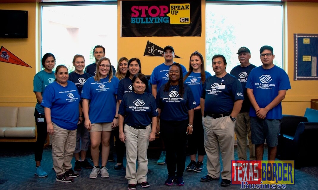 Boys & Girls Clubs of Edinburg RGV staff kicks off National Bullying Prevention Month and commemorate The BLUE SHIRT DAY® by wearing a blue shirts in solidarity to STOMP Out Bullying.