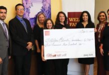 Pictured from left are Alex Cardenas, Business Relationship Manager for Wells Fargo; J.A. Gonzalez, Ed.D., McAllen ISD Superintendent; Tiffany Henderson, McAllen Education Foundation (MEF); Gina Millin, MEF; Annie Holand Miller, MEF; Alma Ortega Johnson, South Texas/El Paso Region Bank President for Wells Fargo; Yolanda Gonzalez, Laredo and Upper RGV District Manager for Wells Fargo; and Samira Mohamed Rodriguez, MEF.