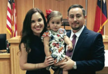 Edgar E. Garcia, Jr. with his wife Mariela and their daughter