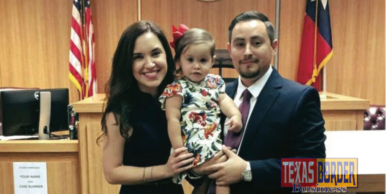 Edgar E. Garcia, Jr. with his wife Mariela and their daughter