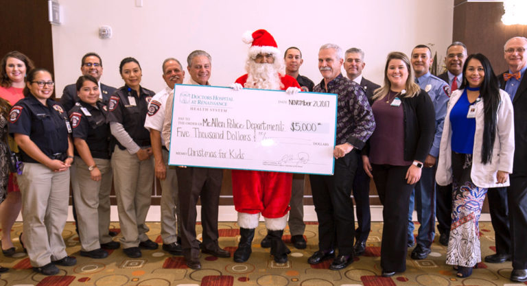 DHR Health Partners with the McAllen Police Department for the 16th Annual “Christmas for Kids” Toy Drive