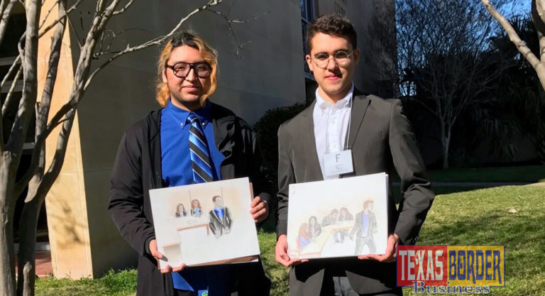 Two PSJA students advance to State Courtroom Artist Championship 