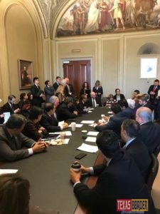 Congressman Cuellar (TX-28) attends a Congressional Hispanic Caucus Member Meeting with White House Chief of Staff John Kelly on Wednesday in Washington.