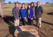 McAllen City officials inaugurated Escandon Skate Park on Uvalde and 29th. St.