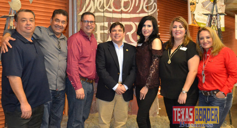 Advisory Board Member Robert Levrier, FBRGV Board Members Abel Orendain, Jaime Tijerina; special guest Congressman Vicente Gonzalez; FBRGV Board President, Michelle Lea Zamora, Board Members Andrea Rodriguez and Linda Martin.