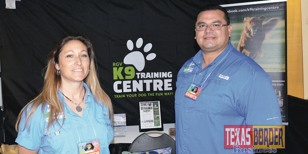 Pictured above not in order, Marty Vielma and Leslie Garbutt Vielma, both are dog trainers.
