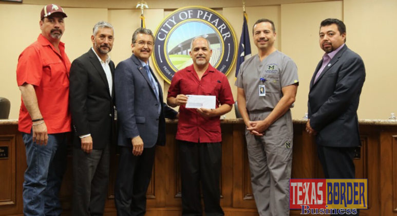 Pharr City Commission with Pharr Community Theater Artistic Director Pedro Garcia