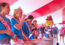 The Miss Weslaco and Miss Texas Onion Fest courts compete in the famous Onion Eating Contest at the 2017 Texas Onion Fest. This year's event will take place on Saturday, March 24 at Mayor Pablo Pena City Park in Weslaco.