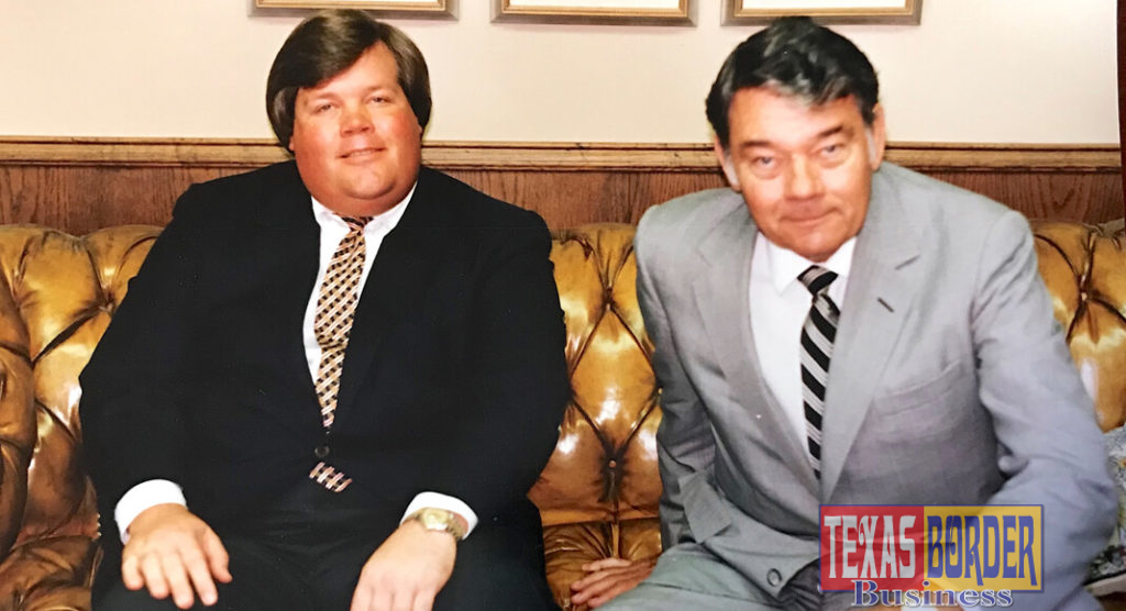 October 1987. Lan Jones and his father Jim Jones, at the Jones & Jones store when it was located at La Plaza Mall. Now, the space is occupied by Macy’s. Photo by Roberto Hugo Gonzalez